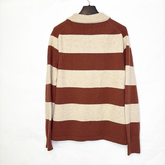 J. Crew Men's Rugged Merino Rugby Sweater (L) - Picture 5 of 7